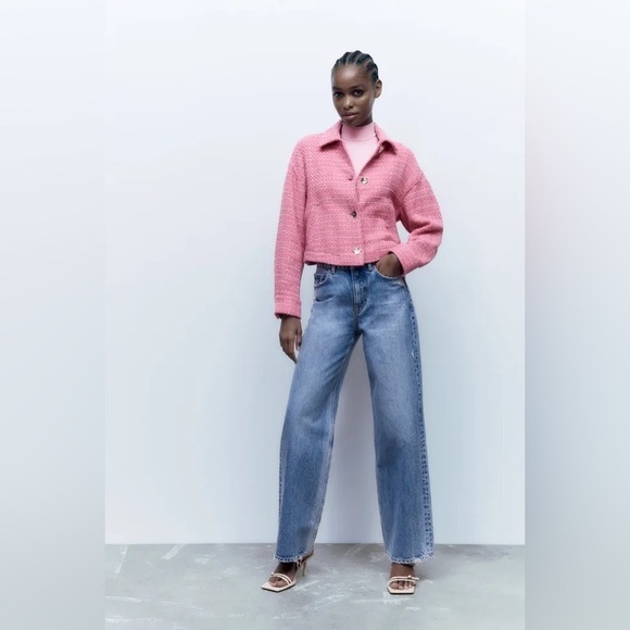 Zara Textured Sequin Overshirt, Size M - Picture 4 of 15